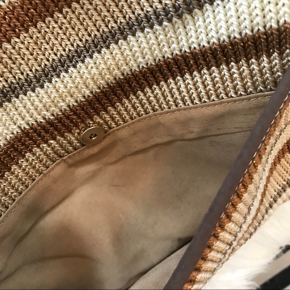 The Sak Metallic Brown Cream Purse Bag Handbag - Picture 4 of 5